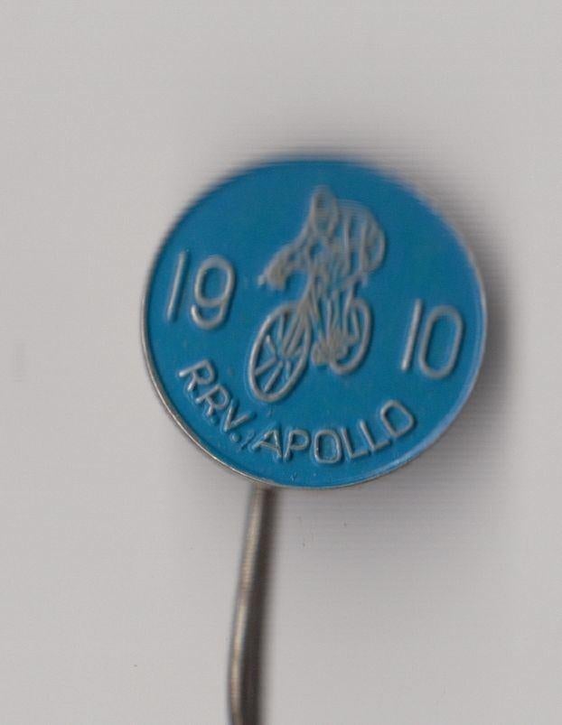Wielrennen Fiets RVV Apollo Blauw speldje, Gebruikt, Niet vindbaar, Niet vindbaar, Speldje of Pin