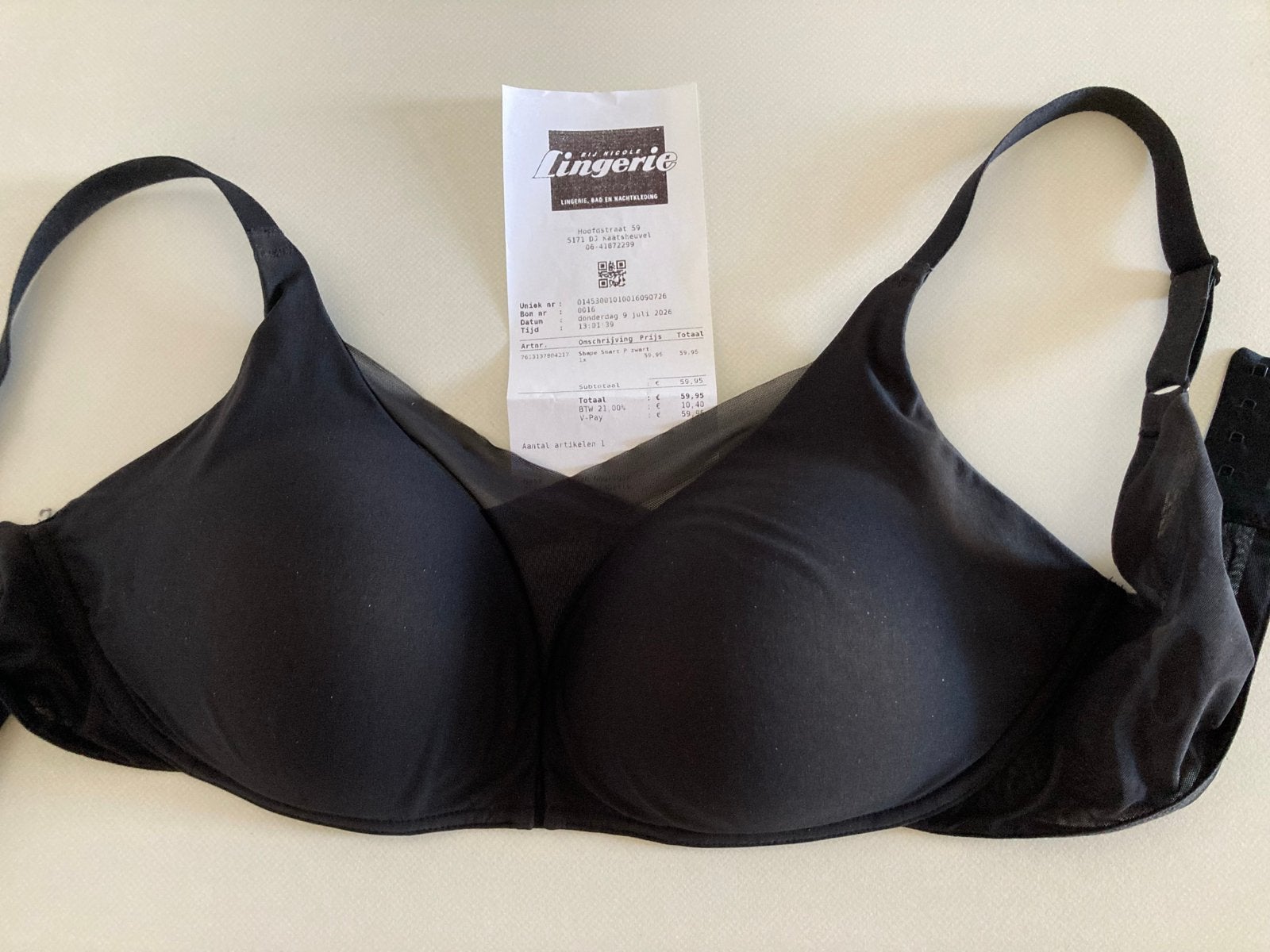 Triumph Shape Smart P BH Zwart - Maat 02, Ophalen of Verzenden, Zwart, BH
