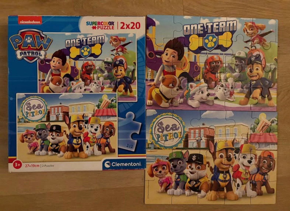 Paw patrol puzzel, Ophalen of Verzenden, 10 tot 50 stukjes, Zo goed als nieuw, 2 tot 4 jaar