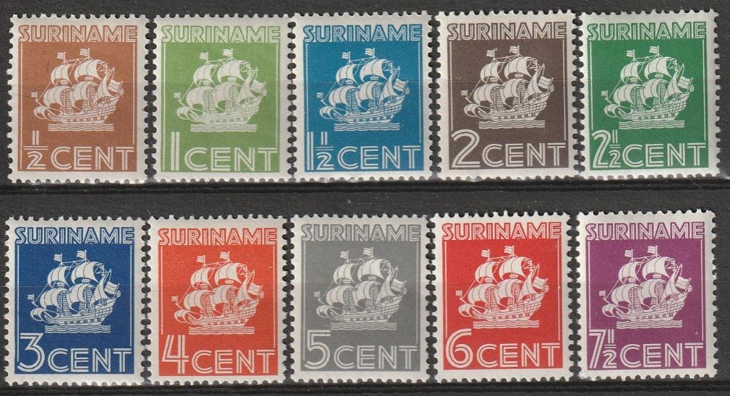 Suriname NVPH 157/66 postfris, Postzegels en Munten, Postzegels | Suriname, Ophalen of Verzenden, Postfris