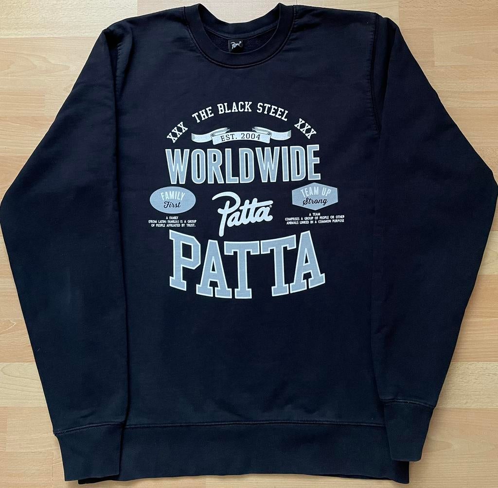 Patta sweater Large, Ophalen of Verzenden, Zo goed als nieuw, Maat 52/54 (L), Zwart