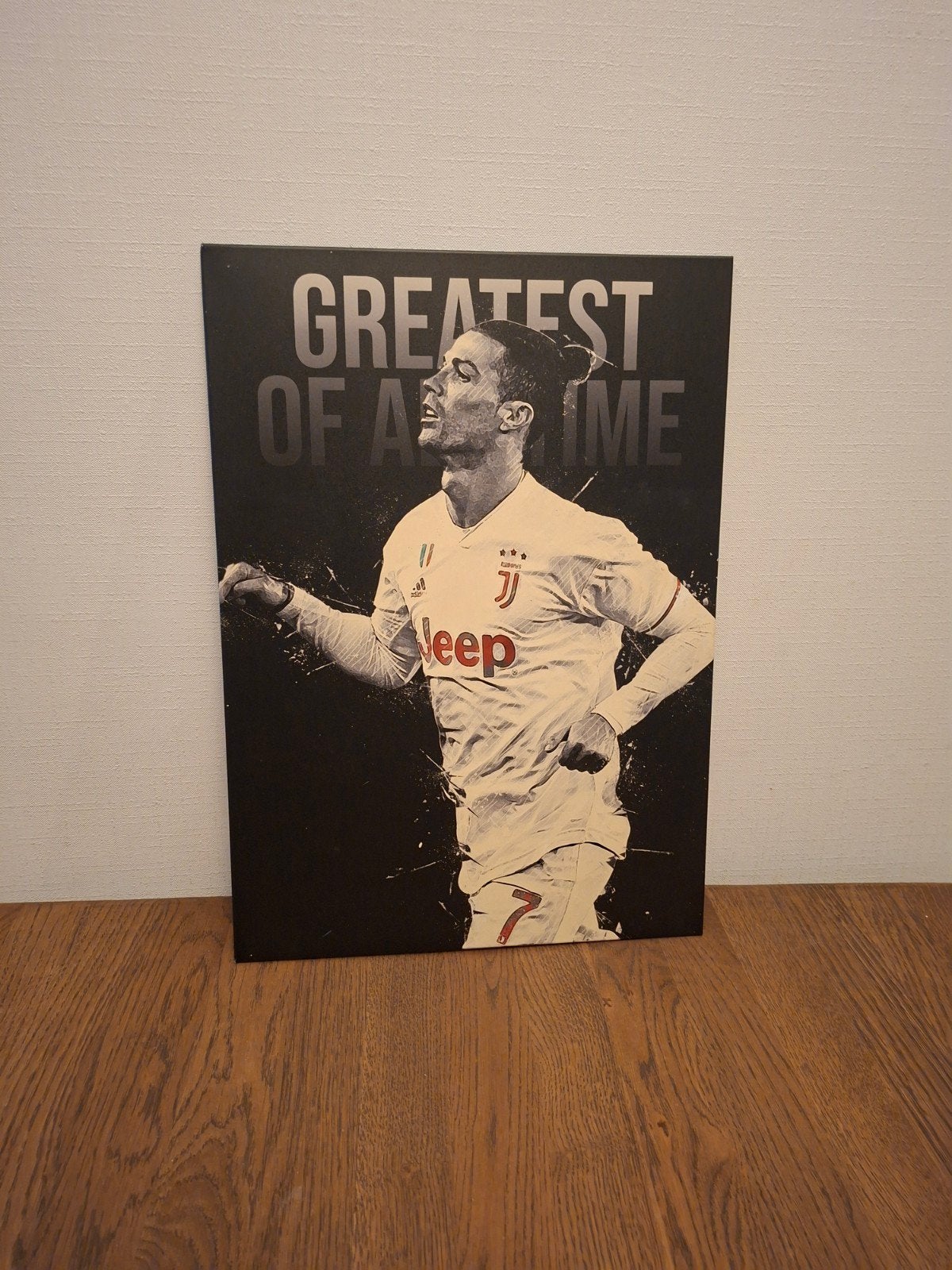 Displate - CR7 - GOAT, Ophalen of Verzenden, Zo goed als nieuw, Schilderij