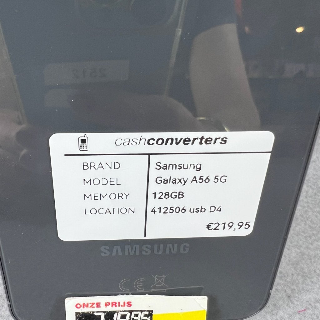 Samsung Galaxy A56 | 5G | 128GB | grijs | 412506, Gebruikt, Overige kleuren, Touchscreen, Ophalen of Verzenden