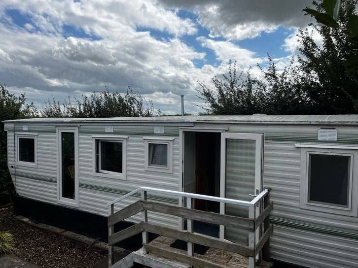 Chalet 9,2 x 3,7 2slk nieuw Dubbel glas CV zonder plek, Tot en met 4