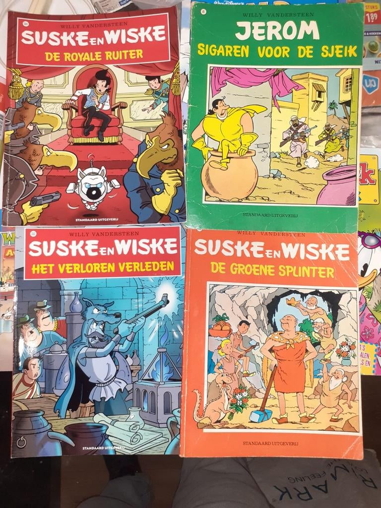 Suske en wiske stripboeken 4 bigshoppers vol voor net bod, Meerdere comics, Ophalen of Verzenden, Zo goed als nieuw, Europa
