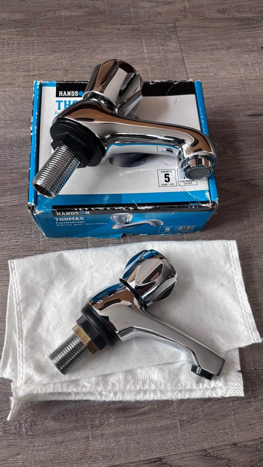 Toilet-Wasmachinekranen, Koudwaterkranen, Ophalen of Verzenden, Gebruikt, Chroom, Toilet