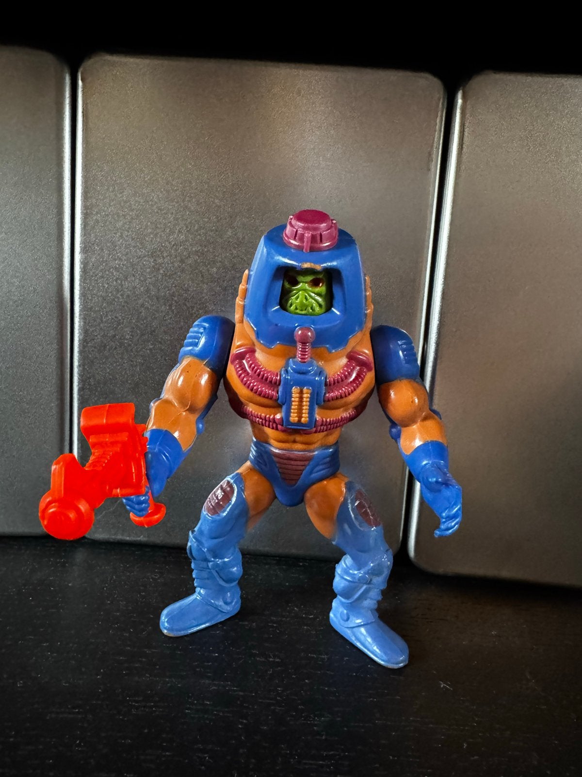 Vintage MOTU Man-E-Faces (1982 Mattel) - 100% Compleet, Ophalen of Verzenden, Gebruikt