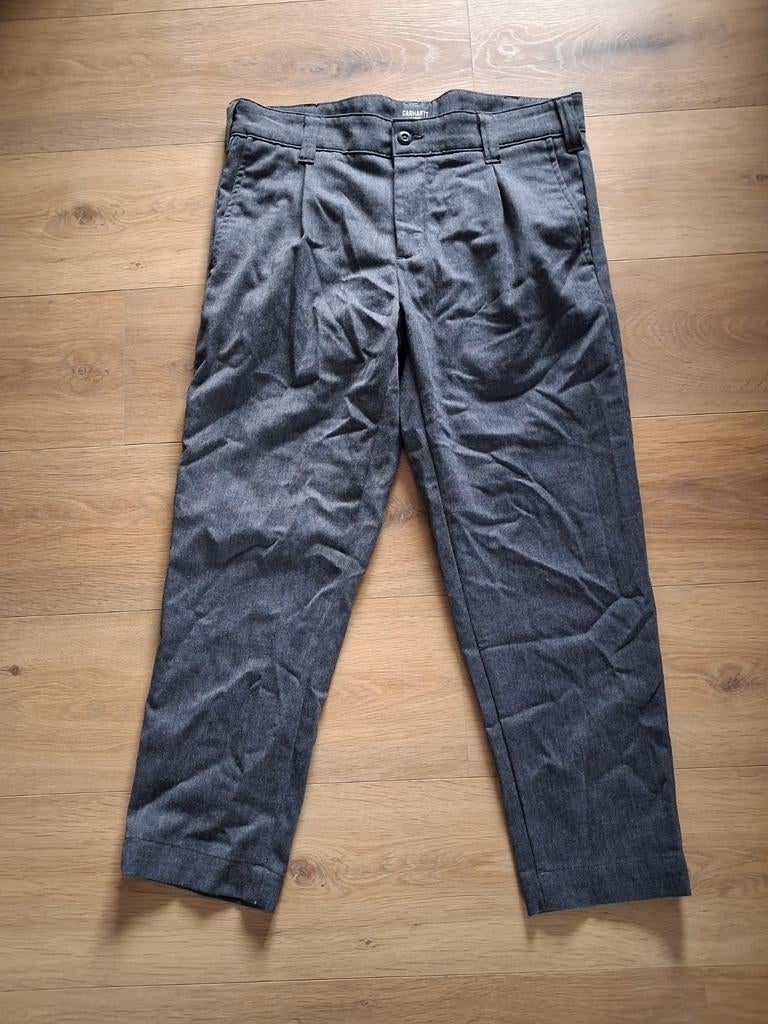 Carhartt Chino Grijs Maat 31 - Comfort & Duurzaamheid, Maat 52/54 (L), Carhartt, Ophalen of Verzenden, Zo goed als nieuw