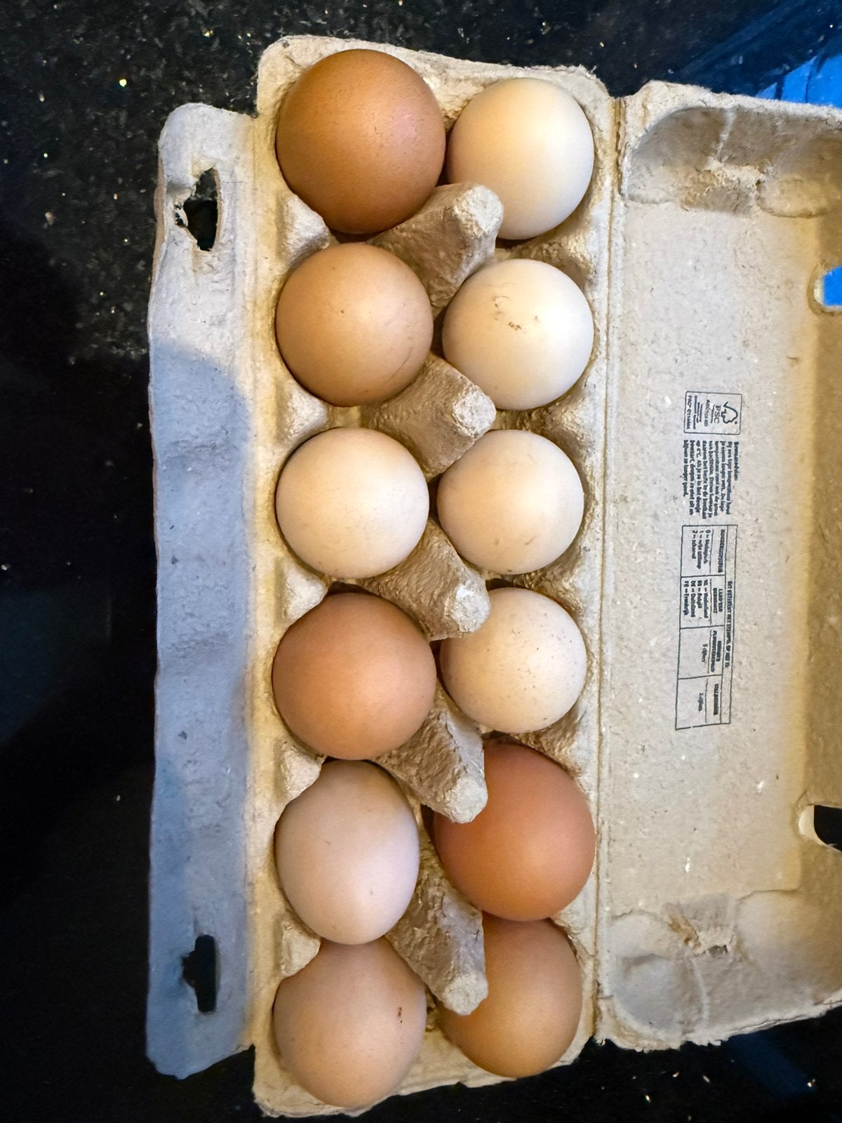 Verse uitloopeitjes, Ophalen, Nieuw