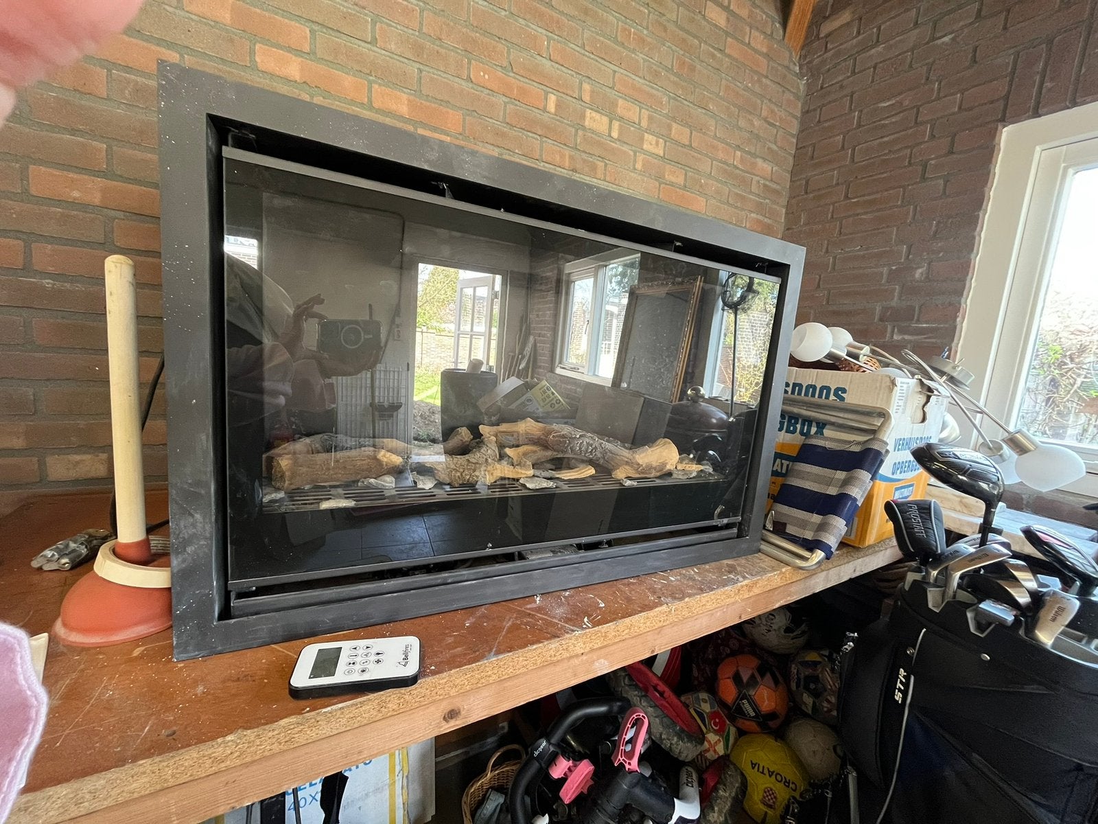 Bellfires gashaard uit 2015, Ophalen, Gebruikt, Inbouwhaard, Gashaard