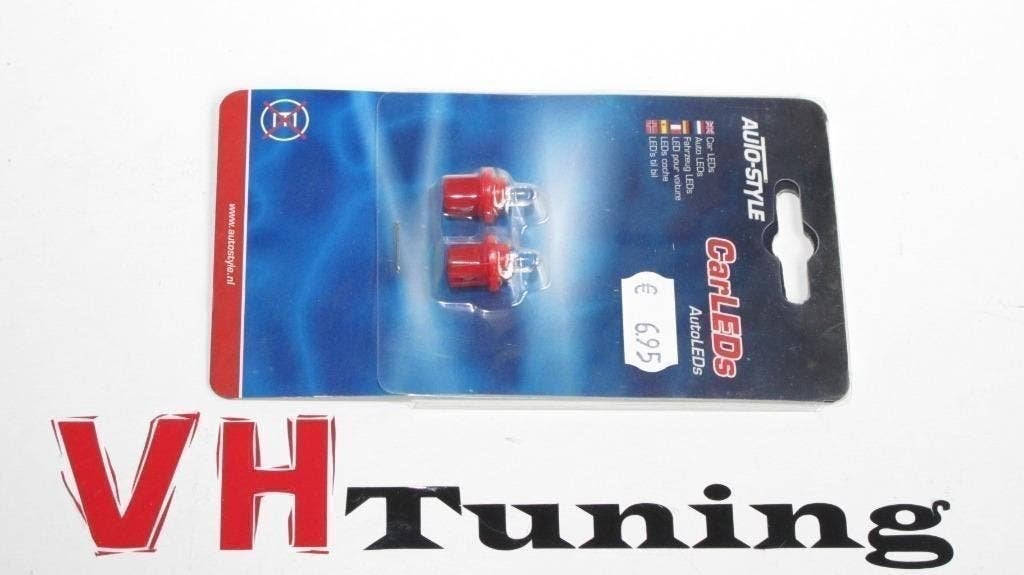 AutoStyle EU 0046R T-5 LED dashboard Lampen 12V Rood, Auto diversen, Ophalen of Verzenden