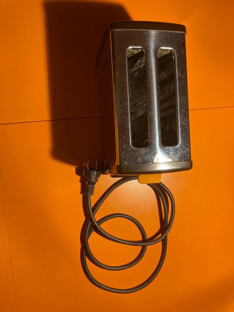 Vintage broodrooster Philips oranje, Ophalen of Verzenden, Gebruikt