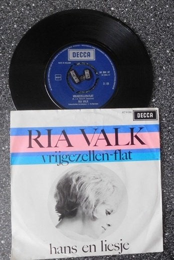 Ria Valk - vrijgezellenflat (NL 1969) (vanaf € 2,50), Verzenden, Zo goed als nieuw, 7 inch, Levenslied of Smartlap