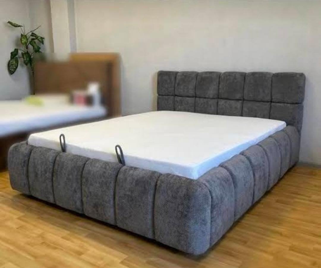 Luxury Teddystof Tweepersoonsbed 160x200 180x200 met Matras, Ophalen of Verzenden, Tweepersoons, Beige, 180 cm