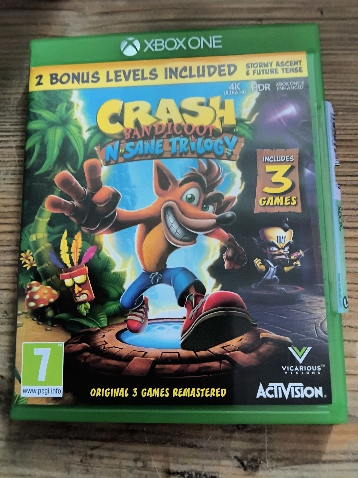 Crash Bandicoot N. Sane Trilogy Xbox One - Zo goed als nieuw, Spelcomputers en Games, 1 speler, Ophalen of Verzenden, Zo goed als nieuw