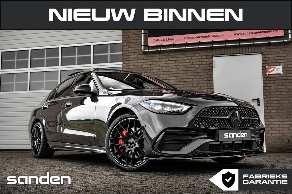 Mercedes C300e AMG|BTW|313pk|Pano|Burmester|Mem.|Digital|HUD, Automaat, Achterwielaandrijving, 1800 kg, Origineel Nederlands