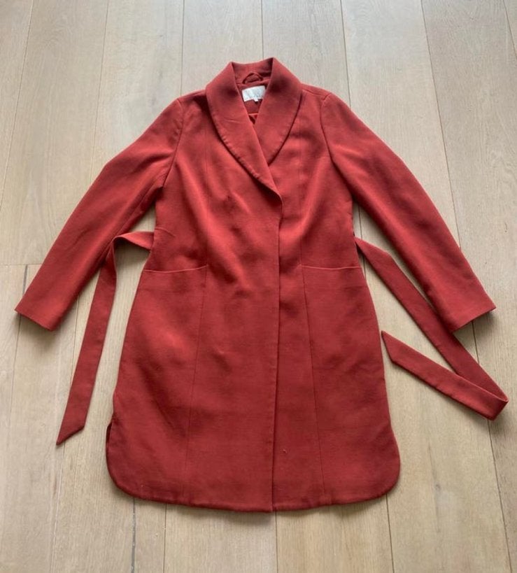 Mint en berry jas 42, Ophalen of Verzenden, Zo goed als nieuw, Maat 42/44 (L), Rood