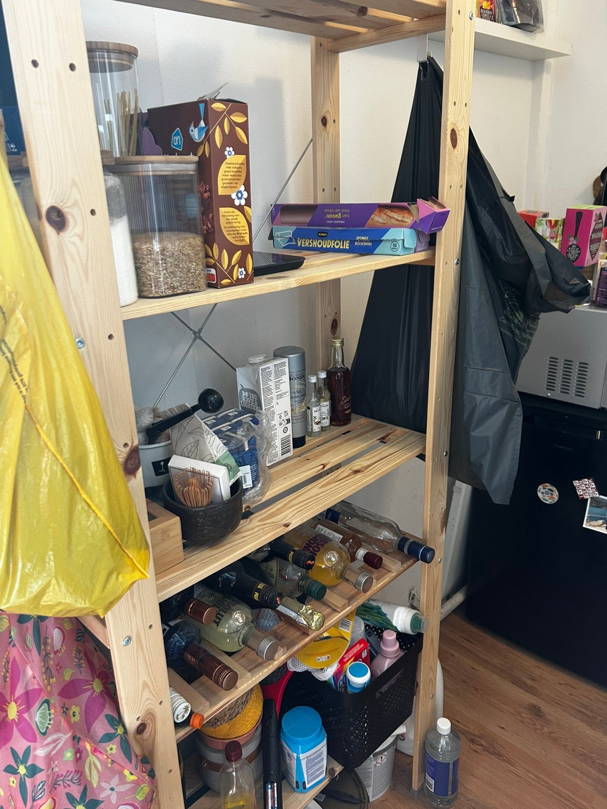 Houten stellingkast ivar ikea, Huis en Inrichting, Kasten | Stellingkasten, Ophalen, Zo goed als nieuw