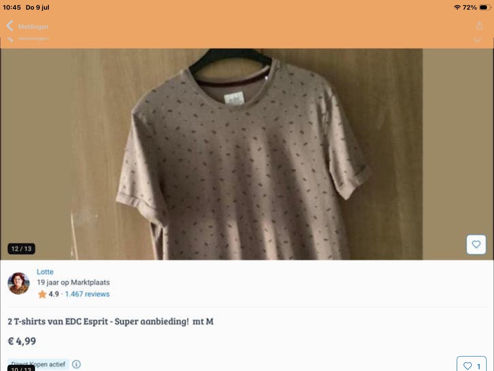 2 T-shirts van EDC Esprit - Super aanbieding! mt M, Maat 38/40 (M), Verzenden, Zo goed als nieuw, Korte mouw