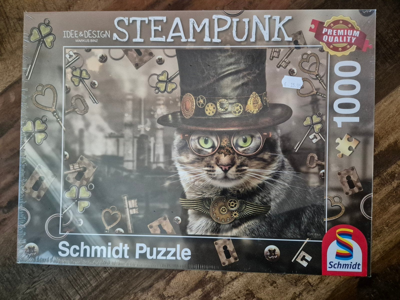 Schmidt puzzel Steampunk 1000 stukjes nieuw, Ophalen of Verzenden, 500 t/m 1500 stukjes, Nieuw, Legpuzzel