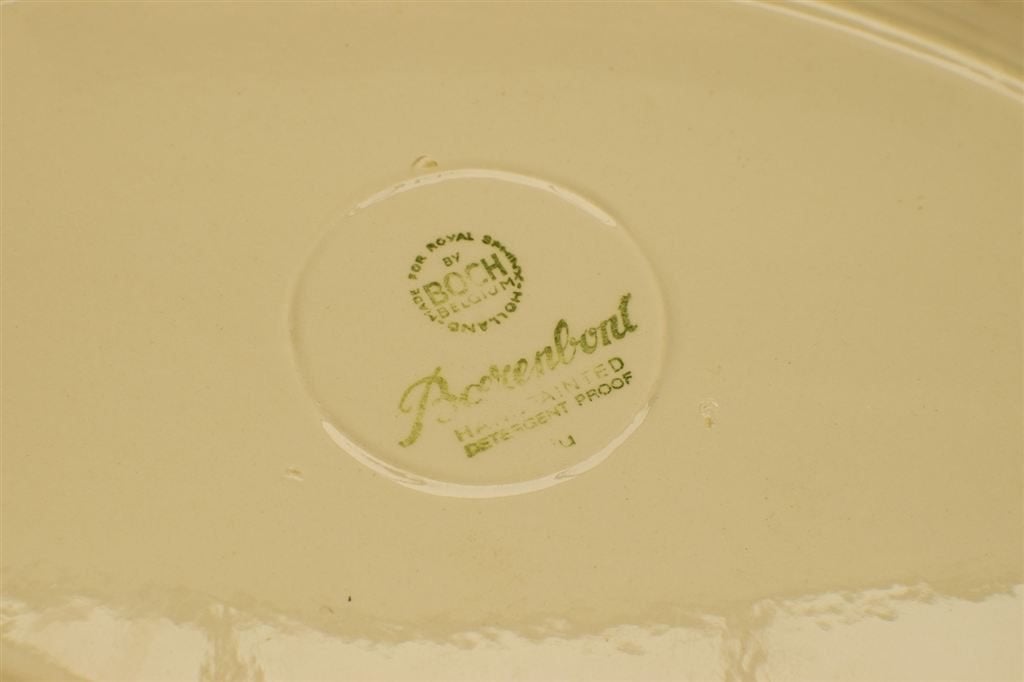 Boch Boerenbont porseleinen ovale schaal 47604, Gebruikt, Ophalen of Verzenden, Bord(en), Overige stijlen