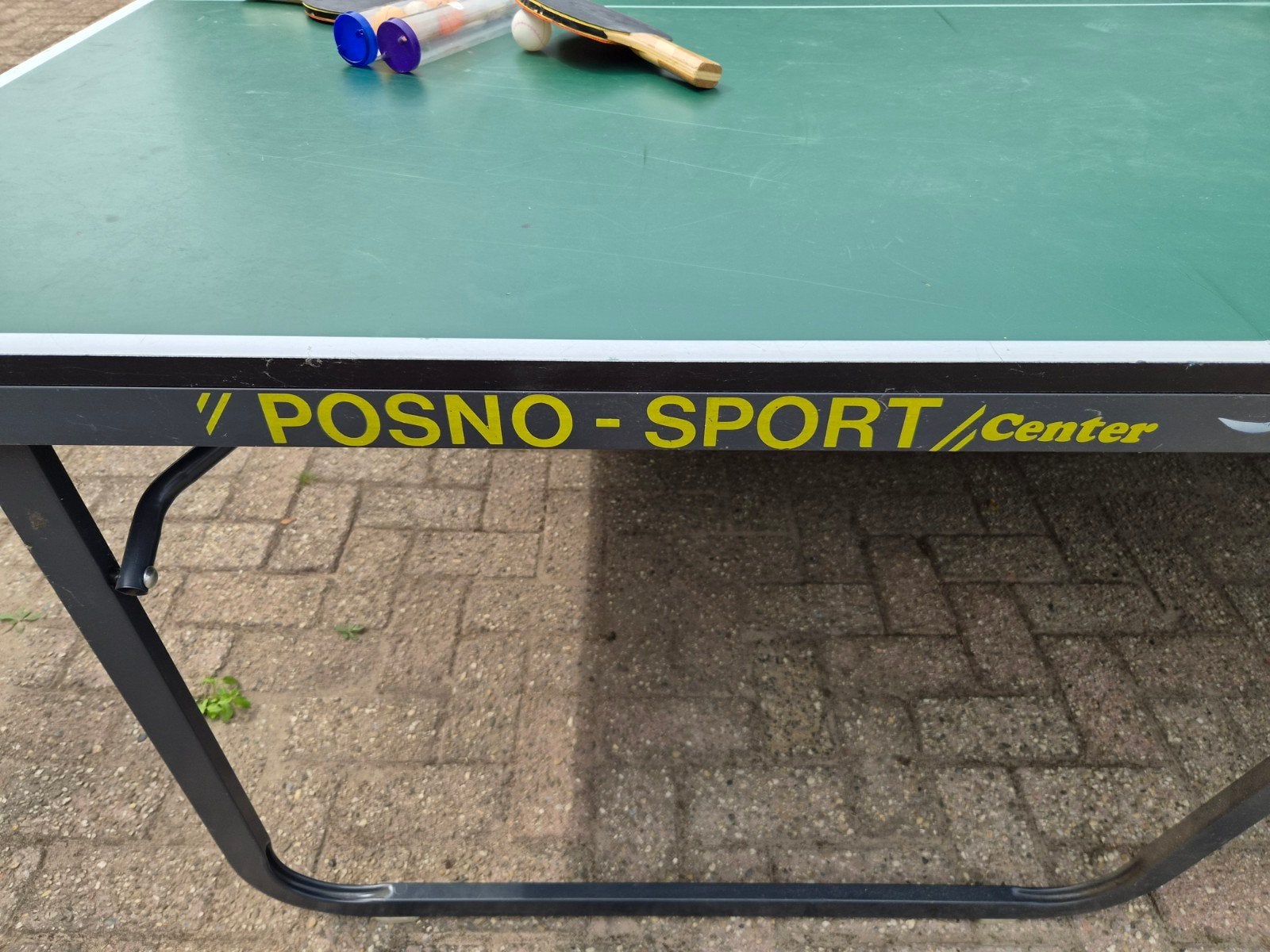 Posno Sport Professionele Tafeltennistafel - Inklapbaar, Sport en Fitness, Tafeltennis, Ophalen, Gebruikt, Tafel Indoor, Inklapbaar