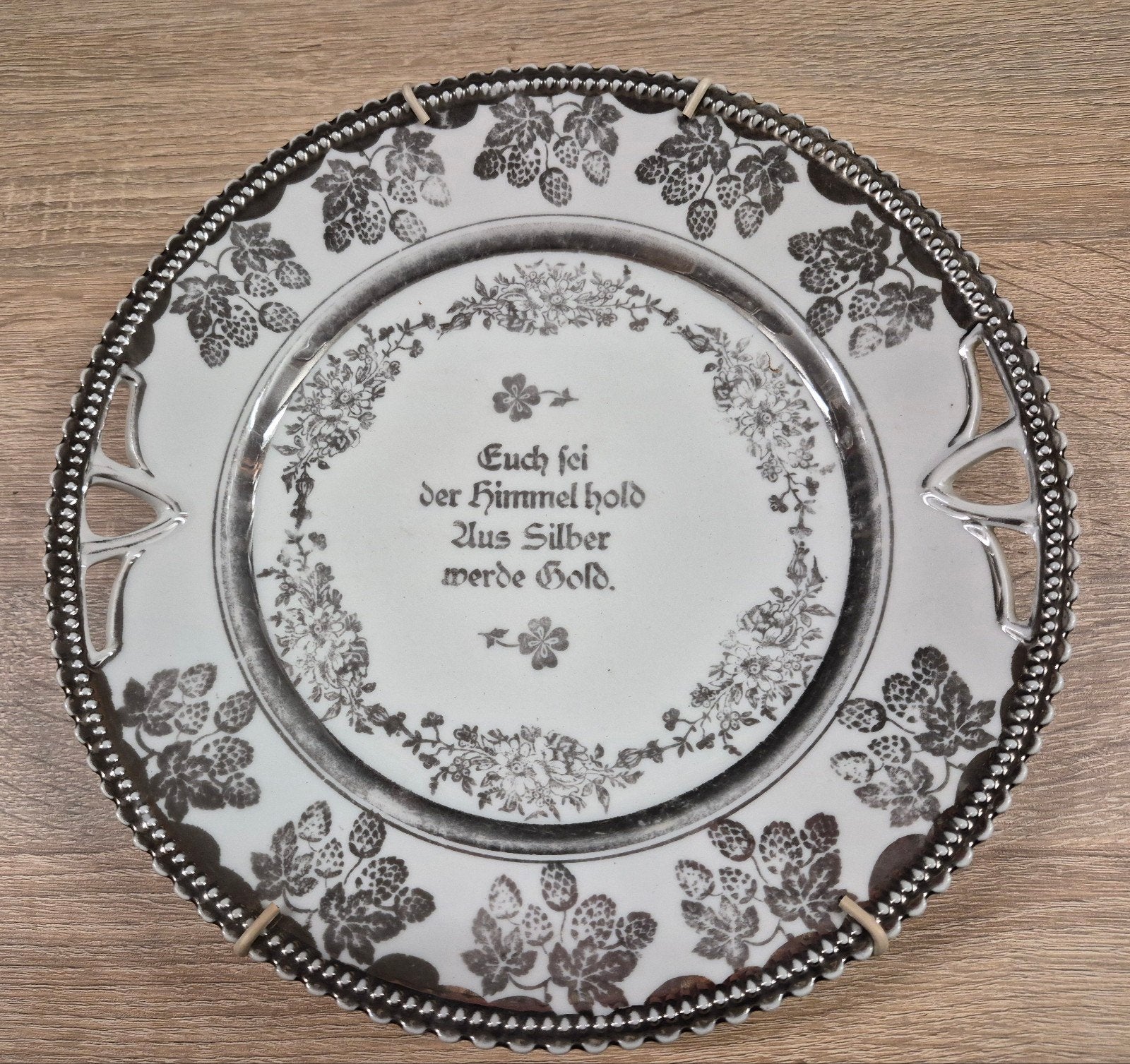 Antiek oud duits Bord 1920 - 1930, Antiek en Kunst, Ophalen of Verzenden