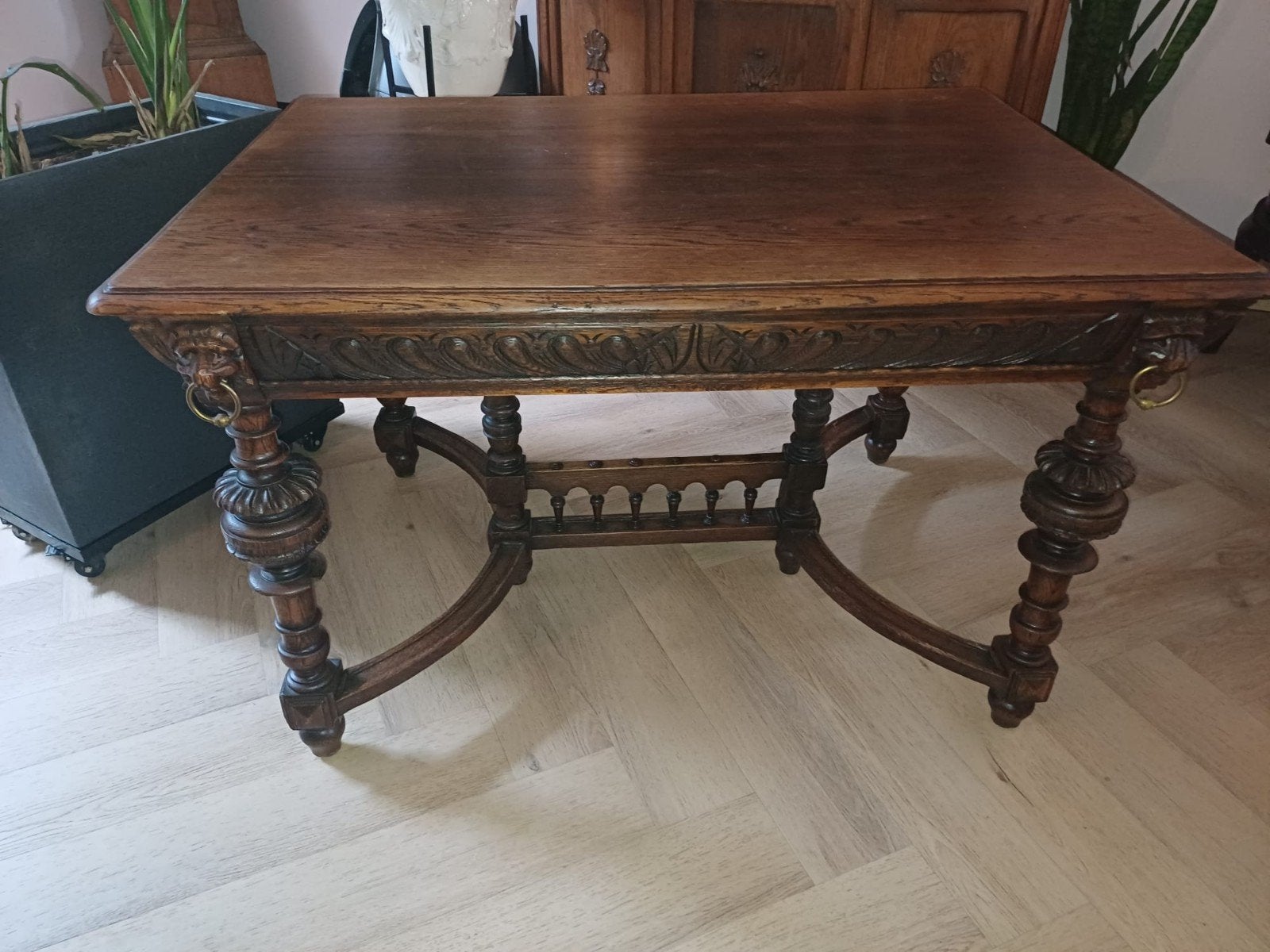 Antieke Mechelse tafel., Antiek en Kunst, Ophalen of Verzenden