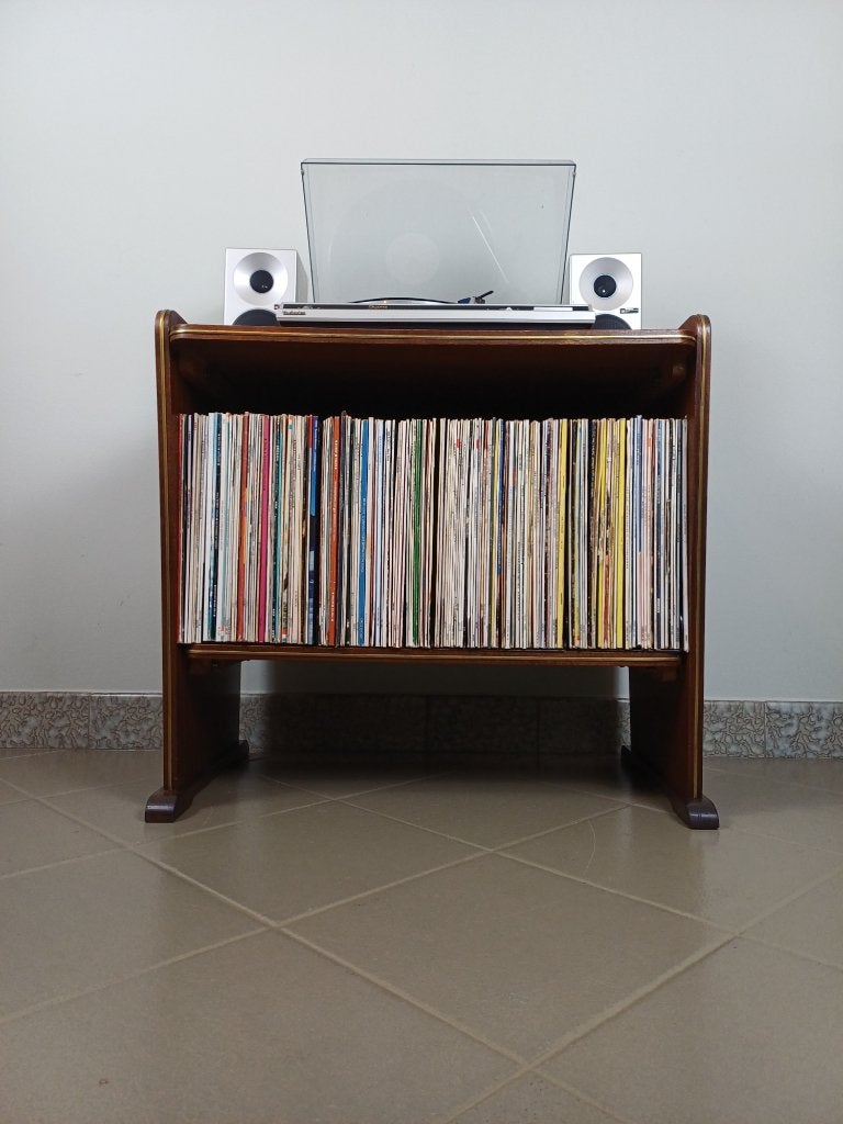 Audiomeubel platenkast platenspelerkast retro vintage hout, Huis en Inrichting, Kasten | Dressoirs, Ophalen, Gebruikt, Midcentury-modern