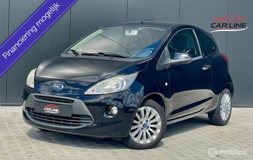 Ford Ka 1.2 Titanium X |AIRCO | ELEKTR||APK 2027|, Auto's, Gebruikt, Ka, 4 stoelen, Zwart