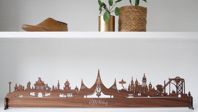 Efteling Skyline Houten Decoratie, Ophalen of Verzenden, Zo goed als nieuw, Gebruiksvoorwerp