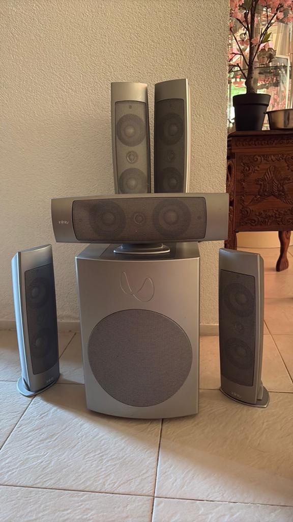 Set infinity Oreus 5.1 speakers, Ophalen of Verzenden, Zo goed als nieuw