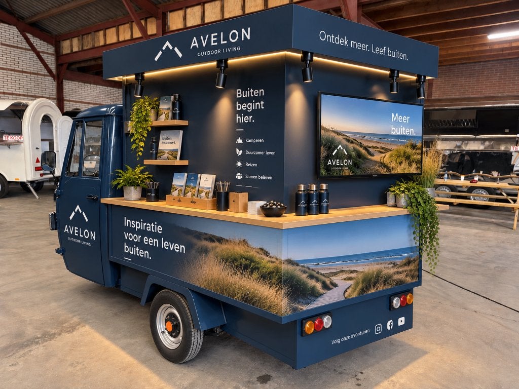 Piaggio APE Look TukTuk | Foodtruck & Promotiewagen, Ophalen of Verzenden