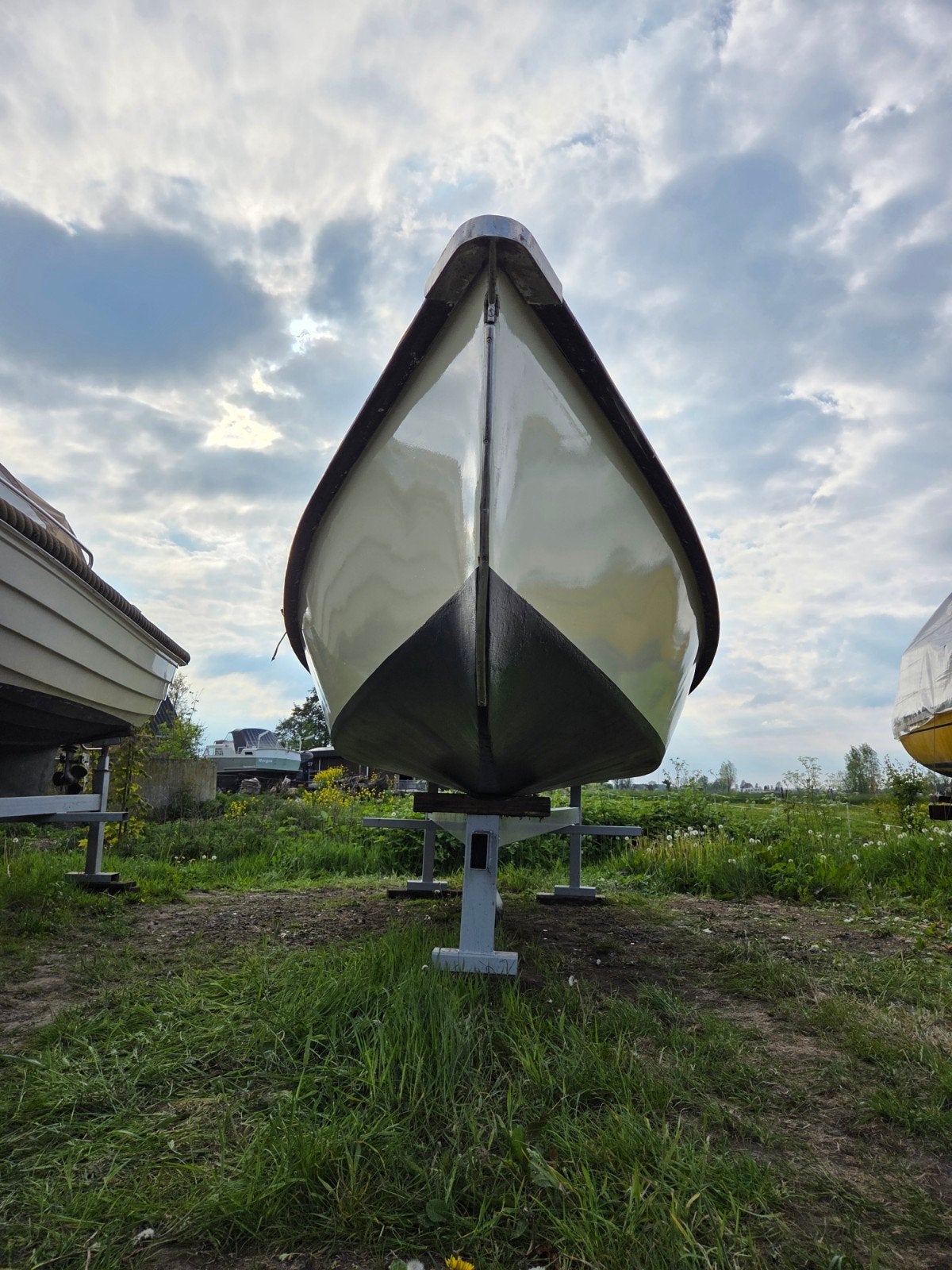 Zeilboot (Valk) met buitenboordmotor!, Watersport en Boten, Open zeilboten, Ophalen, Gebruikt, Polyester, Buitenboordmotor