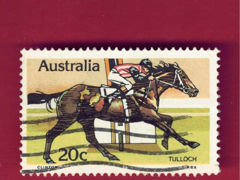Fauna - Dieren - Paarden - Australia - 20c - TULLOCH - gebr, Ophalen of Verzenden, Gestempeld, Dier of Natuur