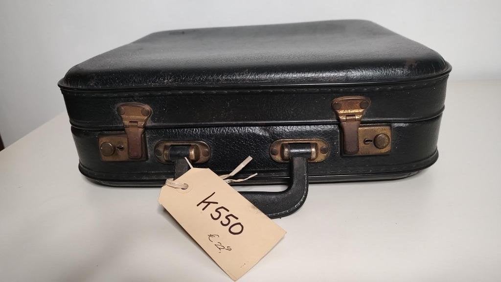 K550 VINTAGE stewardess koffer zwart van geperst karton, Sieraden, Tassen en Uiterlijk, Koffers, Overige materialen, Gebruikt