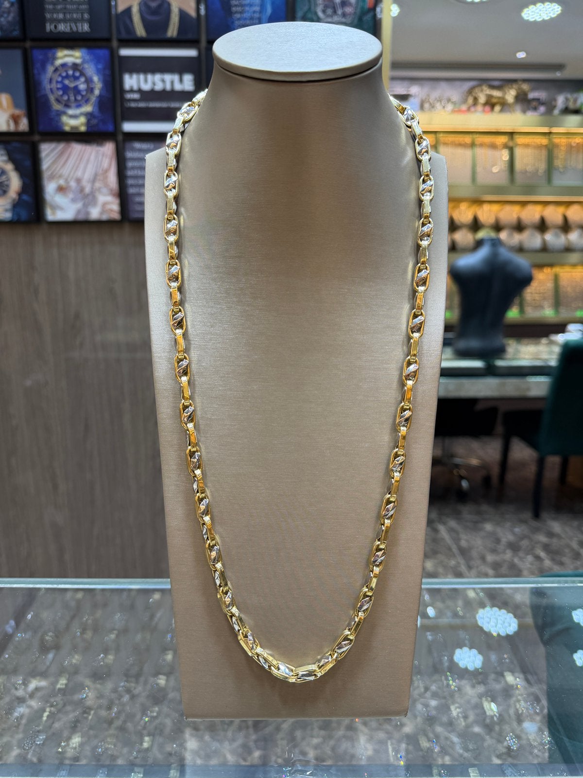 18KT Goud - 43.3 Gram - Ketting - Herenketting - MONTANA, Ophalen, Nieuw, Goud