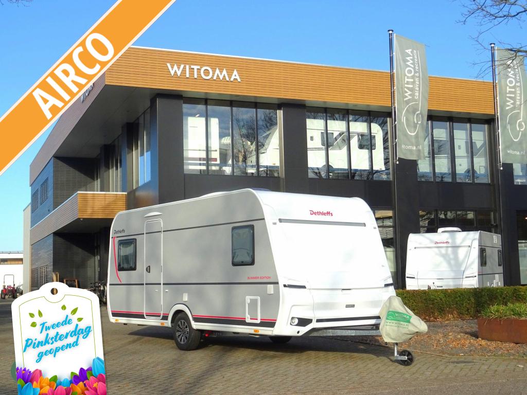 Dethleffs Summer Edition 470 FR 2de pinksterdag open huis, Caravans en Kamperen, Caravans, Rondzit, Bedrijf, Schokbreker, Overige typen
