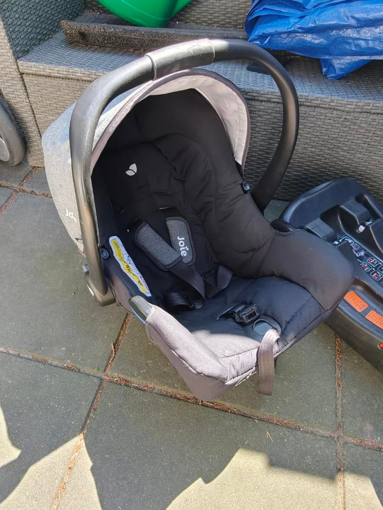 Joie i-Gemm autostoel met i-Base Advance Isofix, Overige merken, Autogordel of Isofix, Zo goed als nieuw, 0 t/m 13 kg