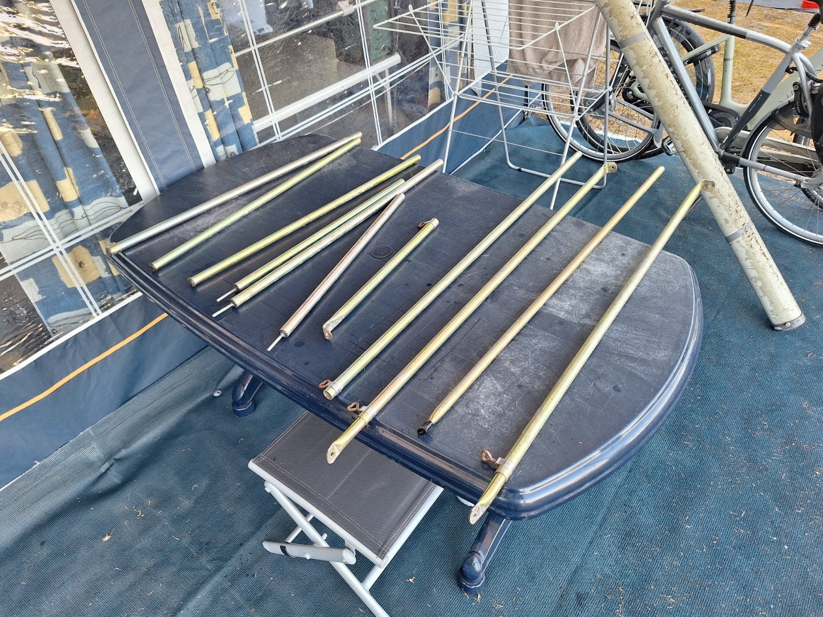 stokken set luifel, Ophalen, Gebruikt