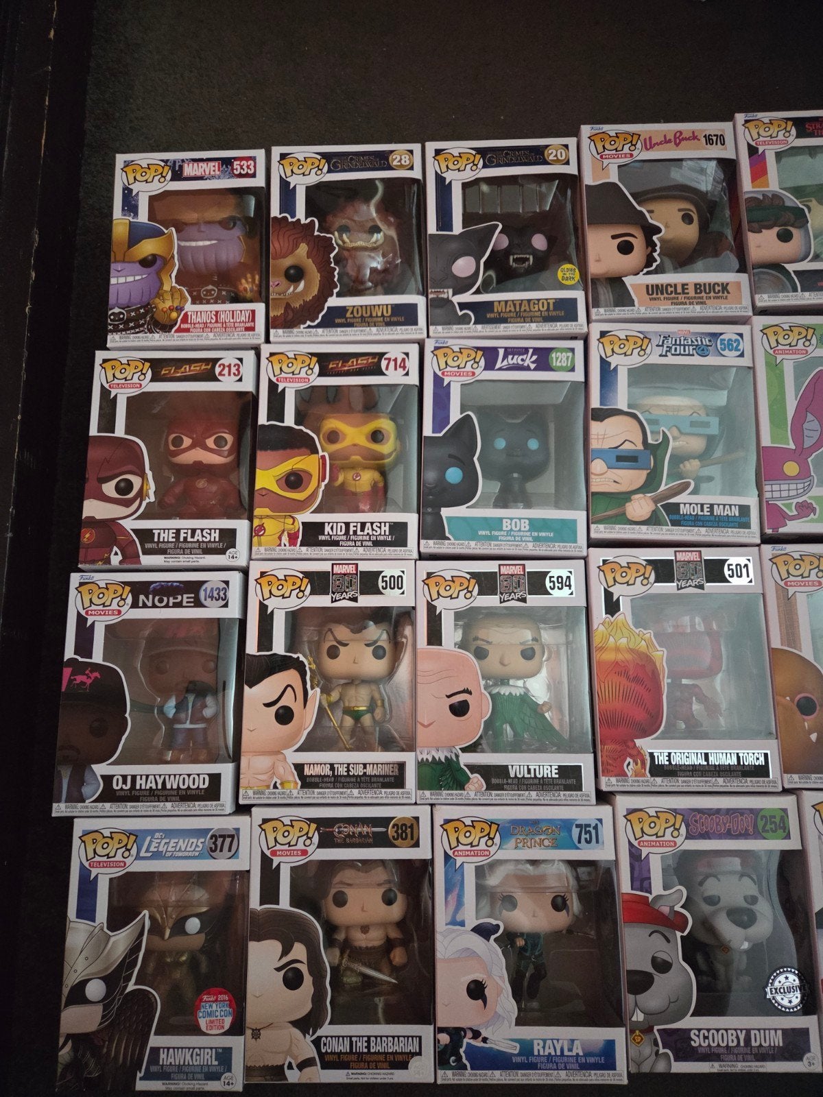 Diverse funko pops en funko pins, Ophalen