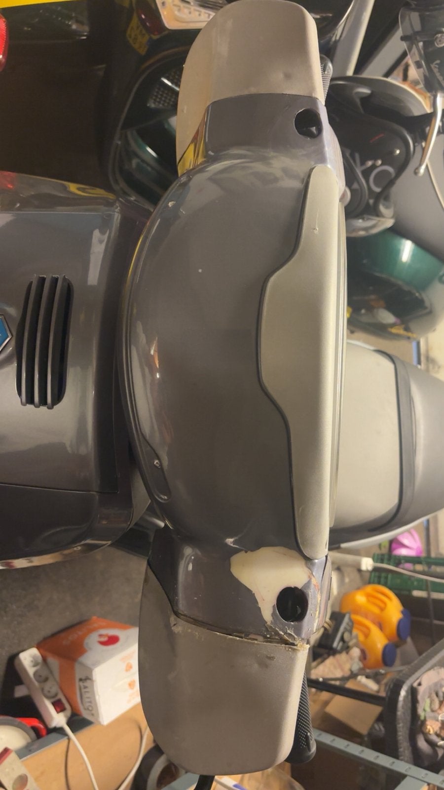 GEZOCHT STUUR KAP IN KLEUR SKIPPER LX DONKER GRIJS GEZOCHT, Ophalen of Verzenden, Zo goed als nieuw, Kap, Piaggio