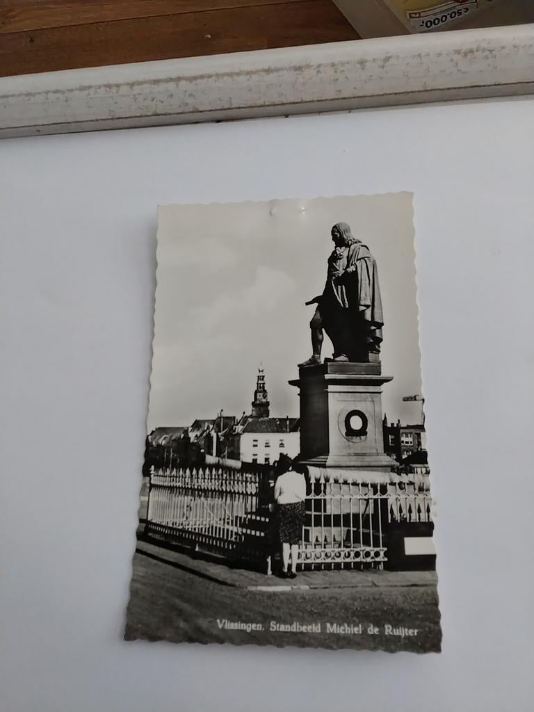 VLISSINGEN  STANDBEELD  MICHIEL DE RUIJTER, Ophalen of Verzenden, Voor 1920, Zeeland