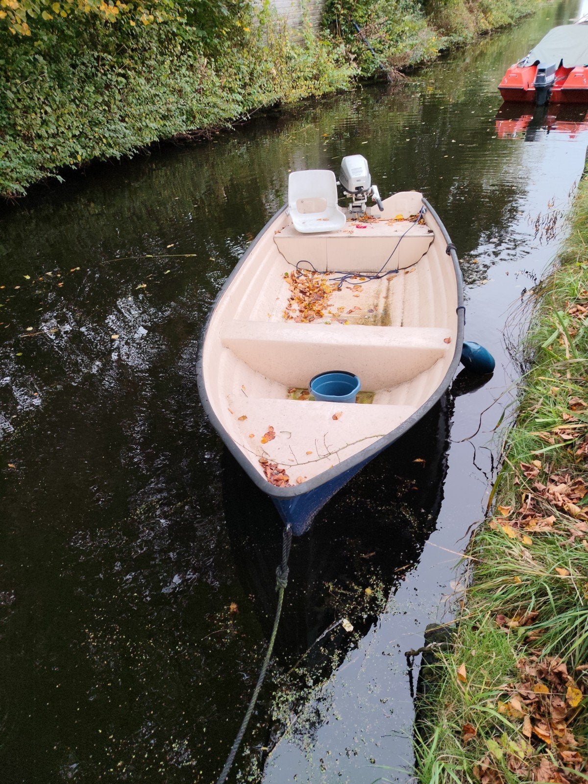 Boot met 5 pk Honda buitenboordmotor, Benzine, Overige merken, Gebruikt, Buitenboordmotor