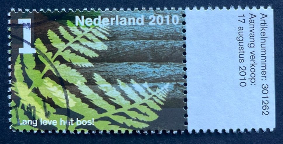 2010 Lang leve het bos nvph 2765/tab rij 4/2, Ophalen of Verzenden, Na 1940, Gestempeld