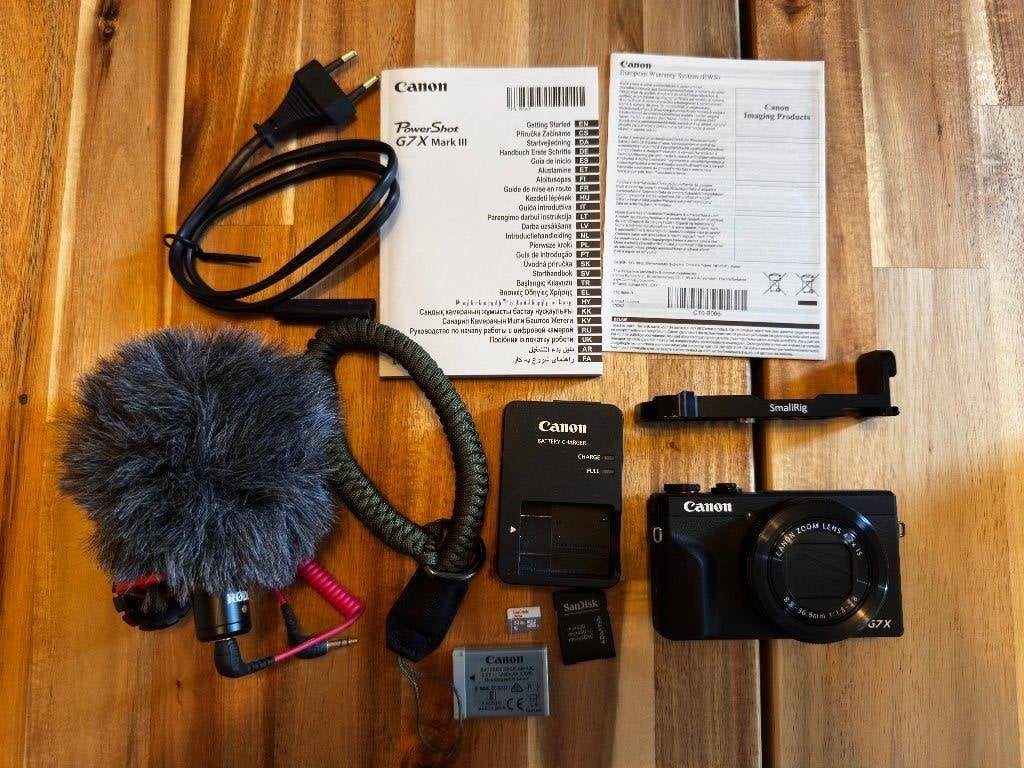 Canon PowerShot G7X Mark III - met extra's!, 20 Megapixel, Canon, Compact, Ophalen of Verzenden