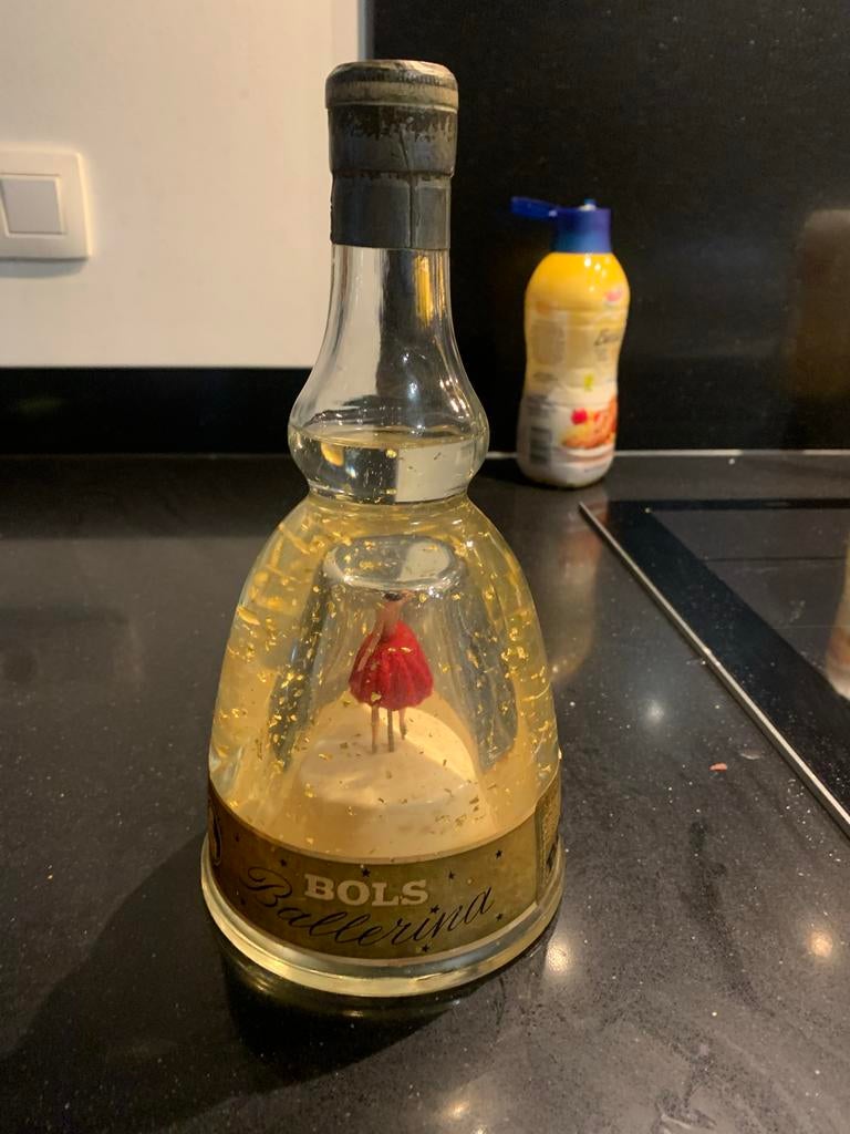 Vintage Bols Ballerina Muziekdoos Likeurfles - Bleu Danube, Ophalen
