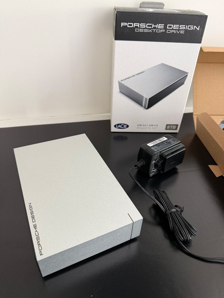 LaCie Porsche Design Externe Harde Schijf – 8TB USB 3.0, Computers en Software, Harde schijven, Gebruikt, LaCie, HDD, Ophalen of Verzenden