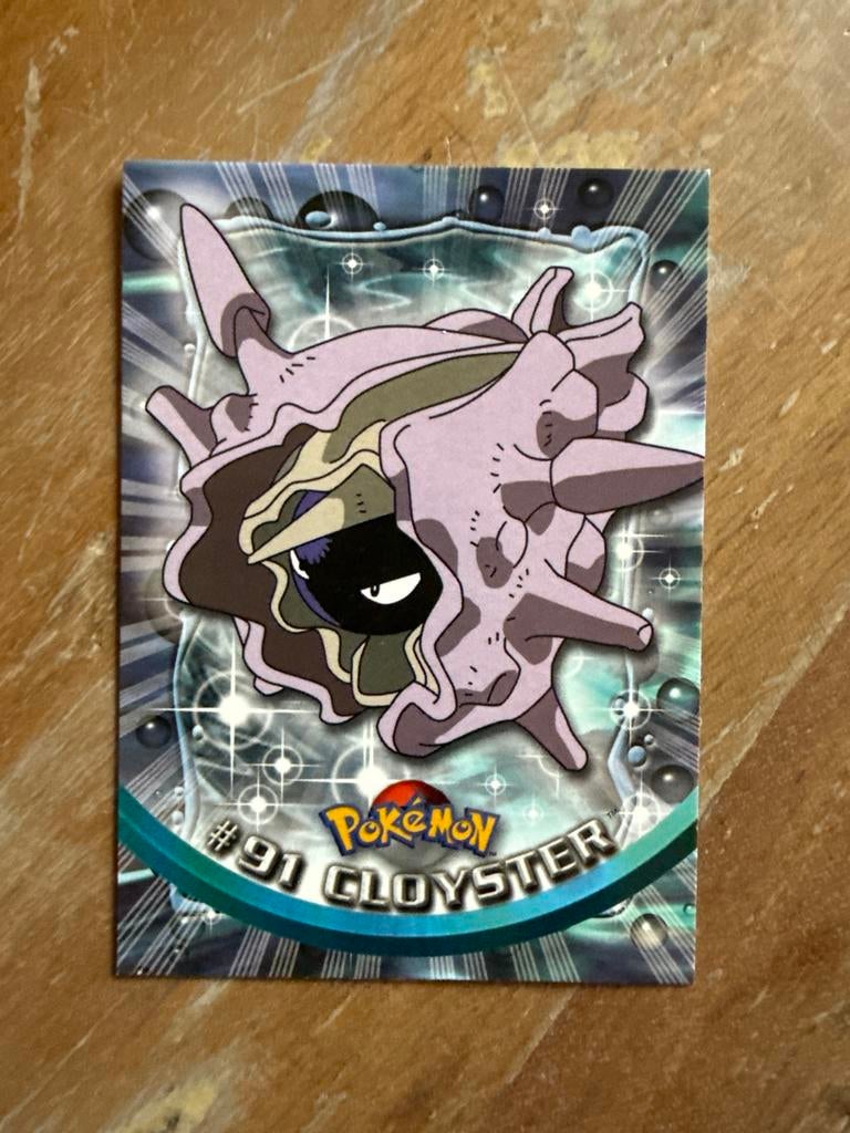 Pokémon Topps TV Animation Edition #91 Cloyster Kaart, Ophalen of Verzenden, Zo goed als nieuw, Losse kaart