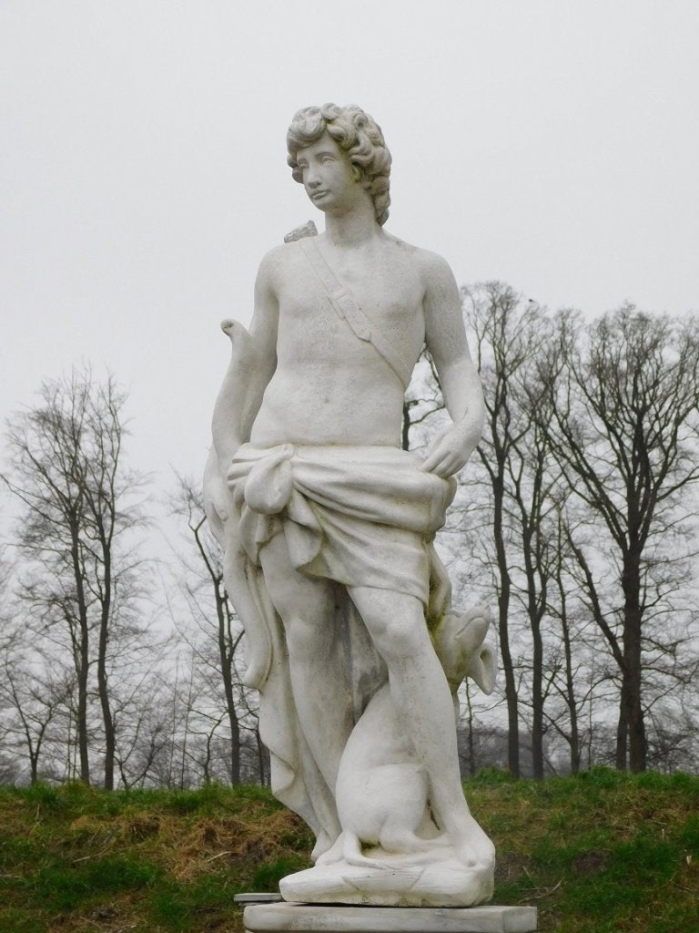 Tuinbeeld Sint-Hubertus - 145 cm - Steen, Steen, ., Nieuw, Ophalen of Verzenden